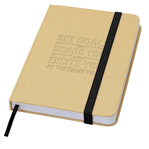 Reed A6 recycled hard cover notebook with plain pages 2