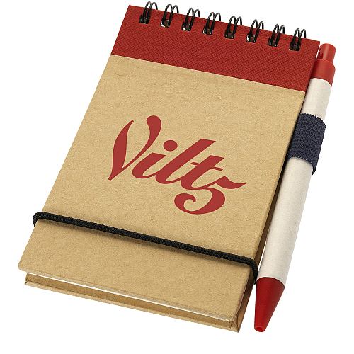 Zuse A7 recycled jotter notepad with pen 2