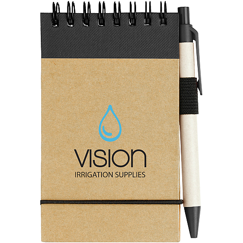 Zuse A7 recycled jotter notepad with pen 3