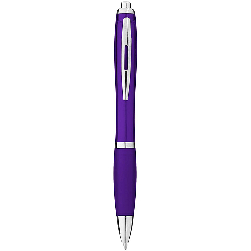 Nash ballpoint pen with coloured barrel and grip 1