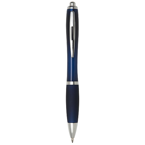 Nash ballpoint pen with coloured barrel and grip 1