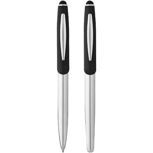 Geneva stylus ballpoint pen and rollerball pen set (blue ink) 3