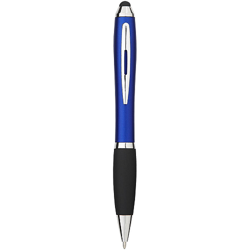 Nash coloured stylus ballpoint pen with black grip (blue ink) 3