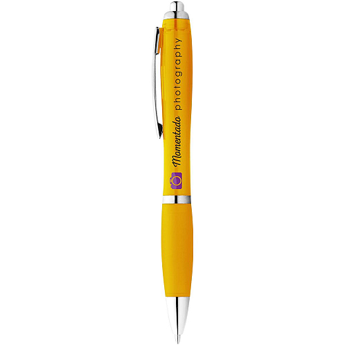 Nash ballpoint pen coloured barrel and grip (blue ink) 2
