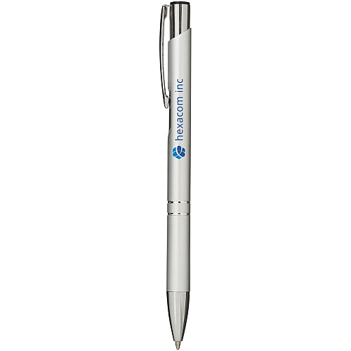 Moneta aluminium click ballpoint pen (blue ink) 2