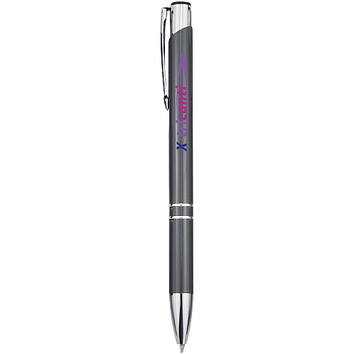 Moneta aluminium click ballpoint pen (blue ink) 2