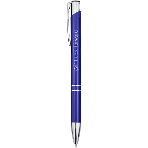 Moneta aluminium click ballpoint pen (blue ink) 2