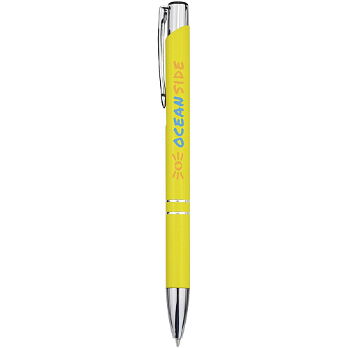 Moneta aluminium click ballpoint pen (blue ink) 2