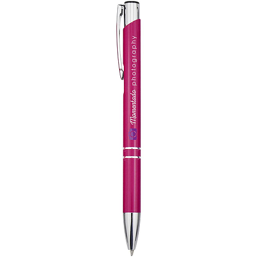 Moneta aluminium click ballpoint pen (blue ink) 2