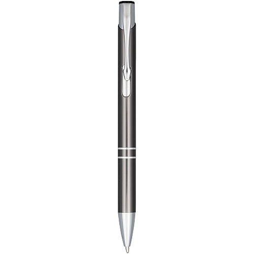 Moneta anodized aluminium click ballpoint pen (blue ink) 1