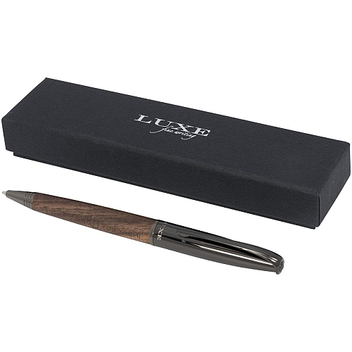 Loure wood barrel ballpoint pen (black ink) 2