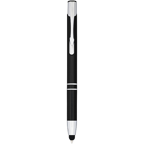 Moneta anodized aluminium click stylus ballpoint pen (blue ink) 1