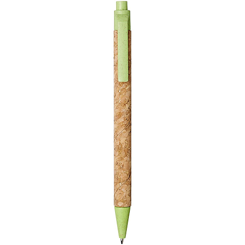 Midar cork and wheat straw ballpoint pen (black ink) 1