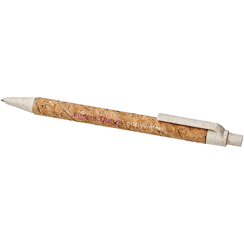 Midar cork and wheat straw ballpoint pen 2