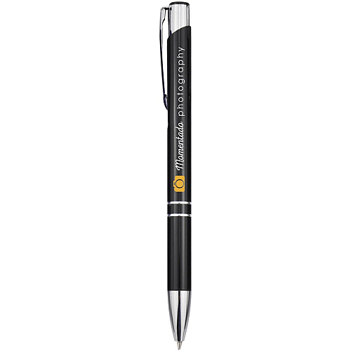 Moneta aluminium click ballpoint pen (black ink) 2