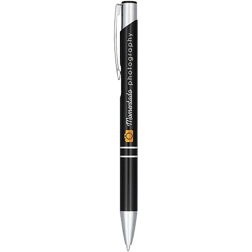 Moneta anodized aluminium click ballpoint pen 2