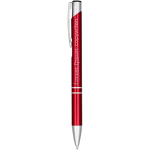 Moneta anodized aluminium click ballpoint pen 2