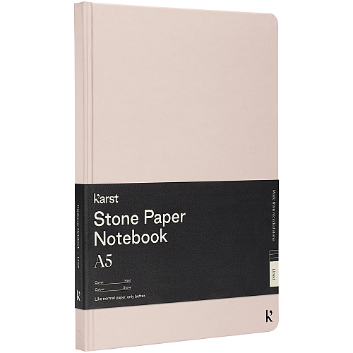 Karst® A5 stone paper hardcover notebook - lined 1