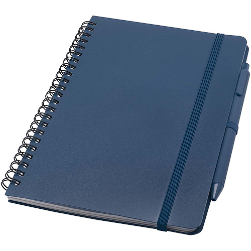 Thalaasa A5 ocean-bound hard cover notebook with ballpoint pen (black ink) 1