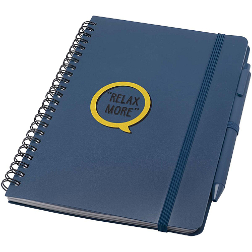 Thalaasa A5 ocean-bound hard cover notebook with ballpoint pen (black ink) 2