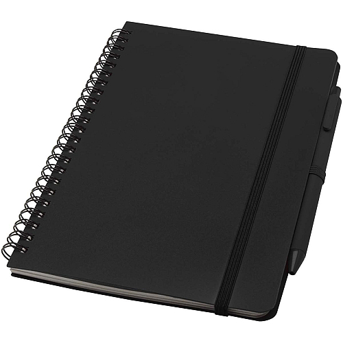 Thalaasa A5 ocean-bound hard cover notebook with ballpoint pen (black ink) 1