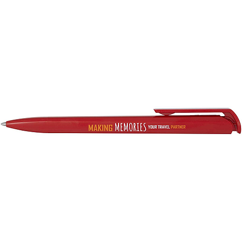 Lucia recycled plastic ballpoint pen (blue ink) 2