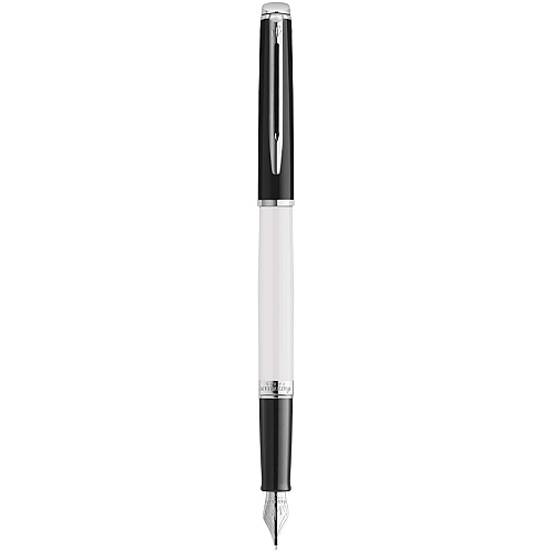 Hemisphere colour blocking fountain pen with palladium trim (blue ink) 1