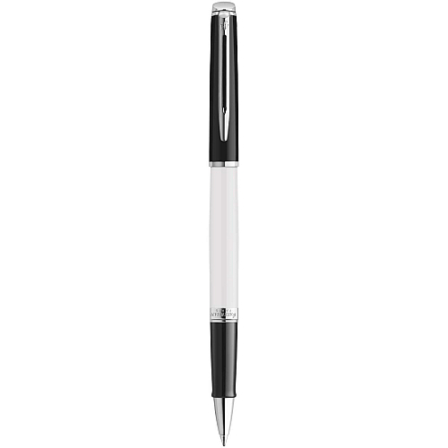 Hemisphere colour blocking rollerball pen with palladium trim (black ink) 1