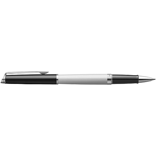 Hemisphere colour blocking rollerball pen with palladium trim (black ink) 3