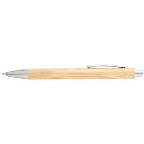 Oblys bamboo ballpoint pen and mechanical pencil set (black ink) 3