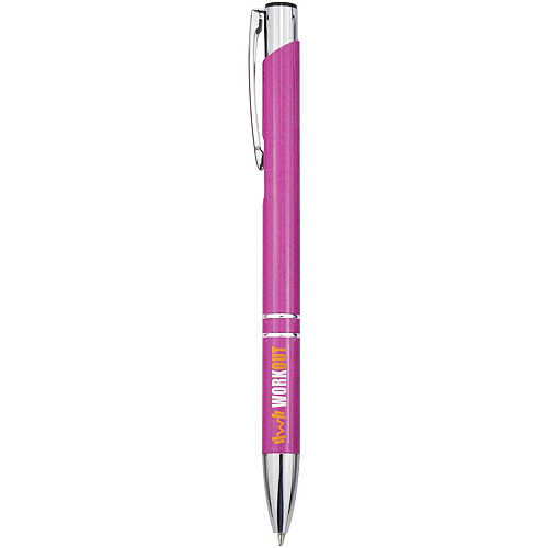 Moneta recycled aluminium ballpoint pen (blue ink) 3