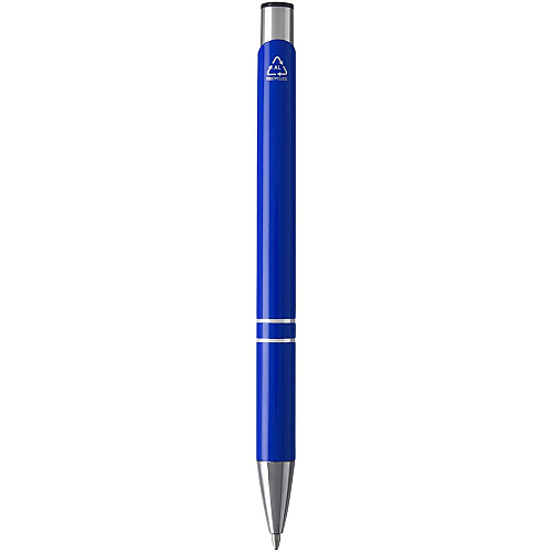 Moneta recycled aluminium ballpoint pen (blue ink) 4