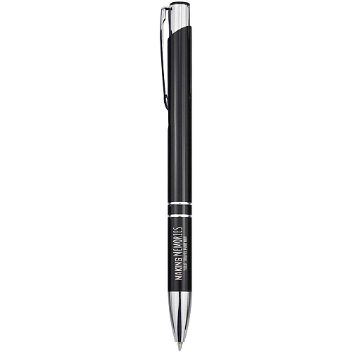 Moneta recycled aluminium ballpoint pen (blue ink) 2