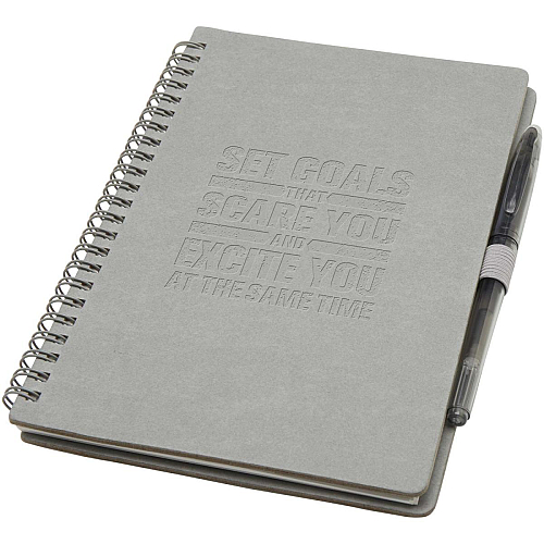 Slate A5 reusable hard cover notebook and pen set (black ink) 2