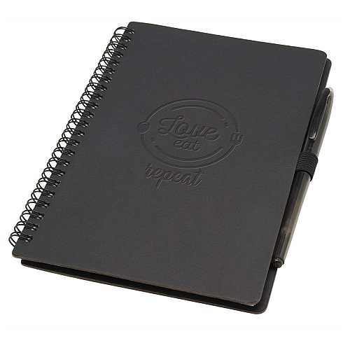 Slate A5 reusable hard cover notebook and pen set (black ink) 2