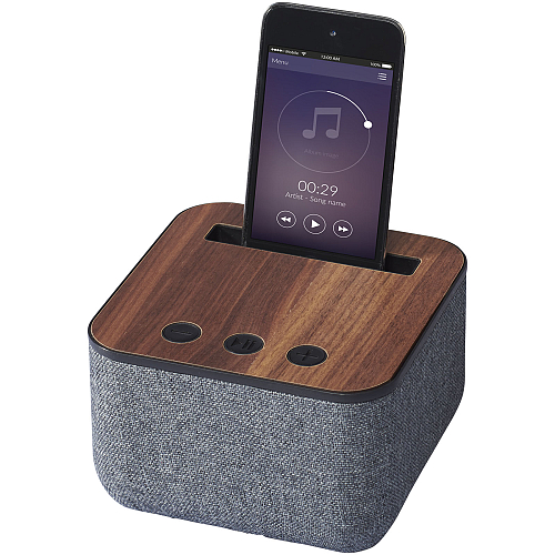 Shae fabric and wood Bluetooth® speaker 1