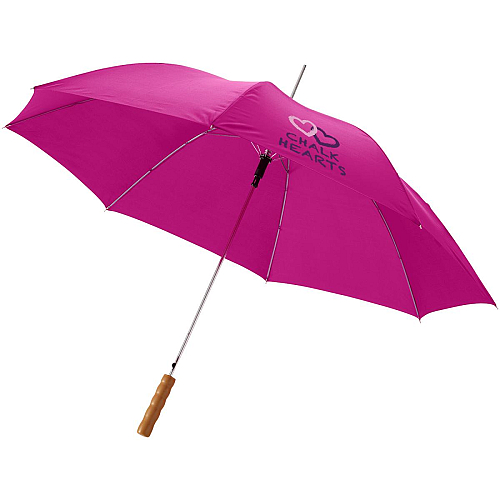 Lisa 23 auto open umbrella with wooden handle 2