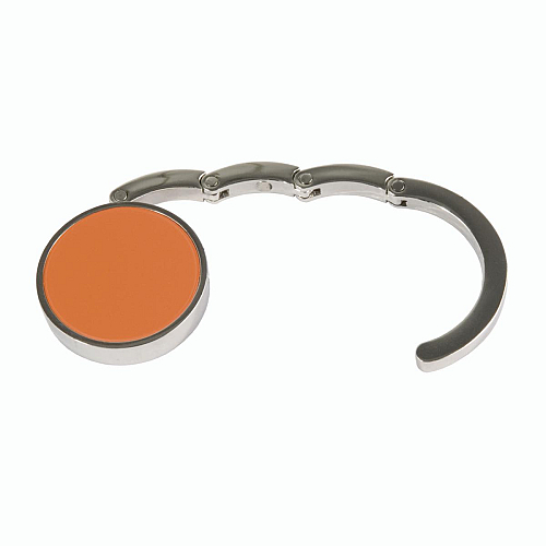 Round metal bag hook, dual-magnet reinforced closure, in a black box 1