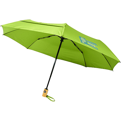 Bo 21 foldable auto open/close recycled PET umbrella 2