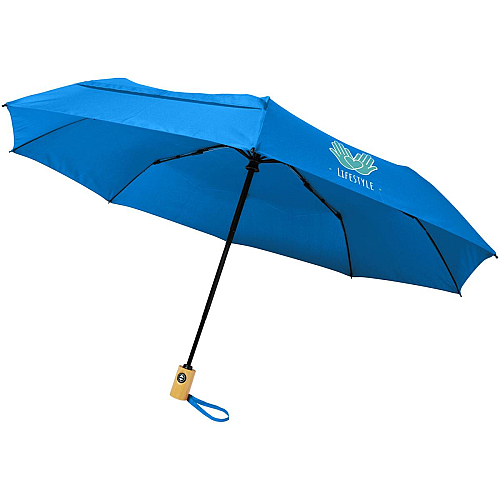 Bo 21 foldable auto open/close recycled PET umbrella 2