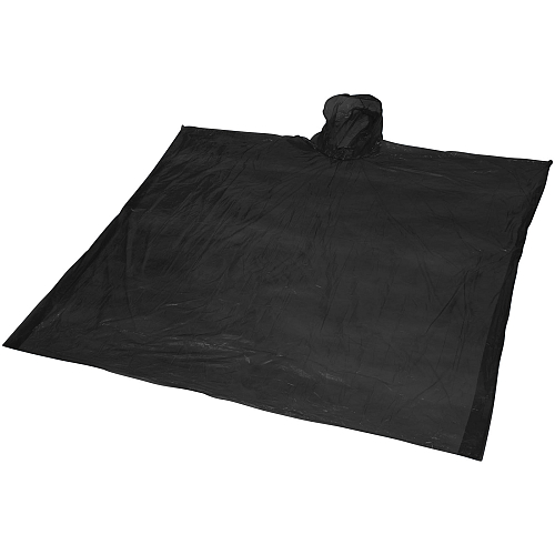Mayan recycled plastic disposable rain poncho with storage pouch 1