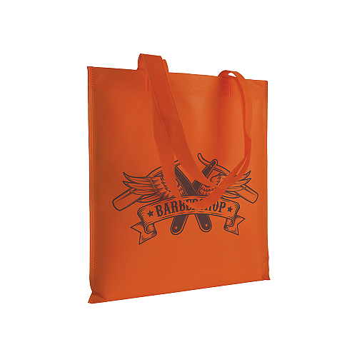 Heat-sealed 70 g/m2 non-woven fabric shopping bag, long handles 3