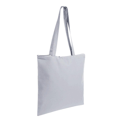 220 g/m2 cotton shopping bag, long handles, zip closure 3