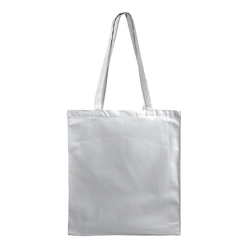 250 g/m2 cotton shopping bag, long handles and gusset, zip closure 3