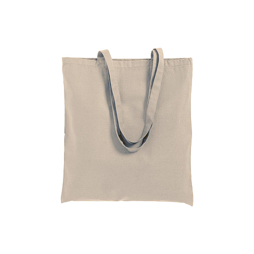 250 g/m2 cotton shopping bag, long handles and gusset, zip closure 2