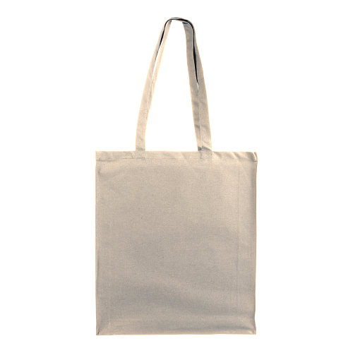 250 g/m2 cotton shopping bag, long handles and gusset, zip closure 3