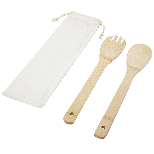 Endiv bamboo salad spoon and fork 1