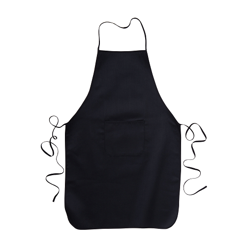 30% cotton/70% polyester (180 g/m2) long cooking apron with front pocket, 60 x 92 cm 1