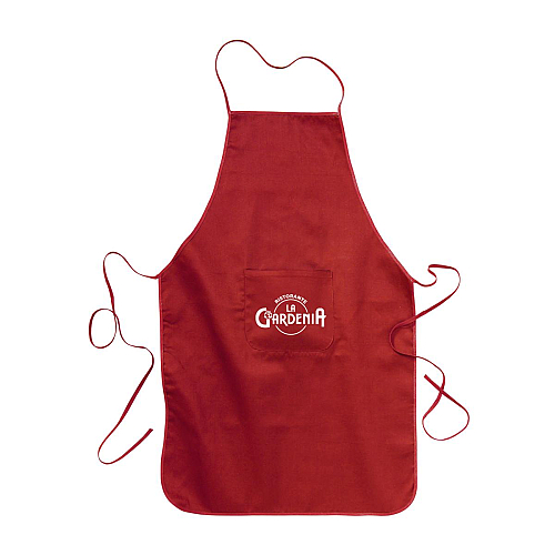 30% cotton/70% polyester (180 g/m2) long cooking apron with front pocket, 60 x 92 cm 2