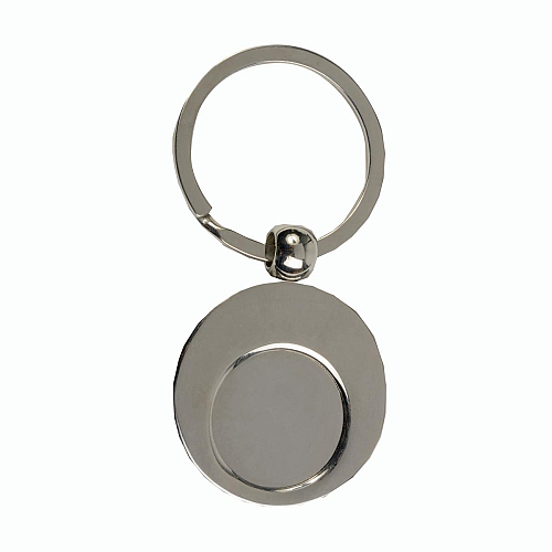 Metal key ring with shopping trolley token in a black box 2